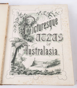 "Picturesque Atlas Of Australasia" in 3 volumes, [Melbourne 1886] bound in quarter leather, with gilt embossed spines; wear to boards and spine, varying degrees of internal spotting, bindings intact. - 3