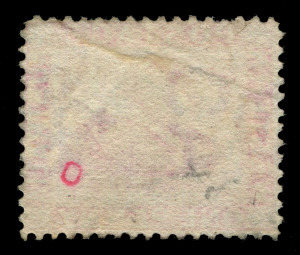 WESTERN AUSTRALIA: 1888 (SG.103var) 1d carmine-pink "Wmk Crown to the right of CA and reversed", fine used. To be listed in future edition of Gibbons as SG.103y.