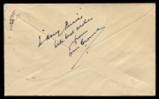 AUSTRALIA: Aerophilately & Flight Covers: "THE LAST FLIGHT OF THE 'SOUTHERN CROSS'":: 18 July 1935 (AAMC.514 & 515) comprising covers numbered '23', '33', and consecutively numbered '36' & '37' each cover bearing a perforated special vignette, all are sig - 2