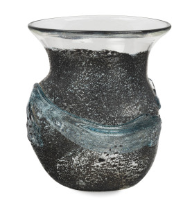 DON WREFORD Australian art glass vase, engraved "Wreford, '97, Daylesford", ​20.5cm high