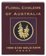 Coins - Australia: Gold: ONE HUNDRED & FIFTY DOLLARS: 1999 $150 'Floral Emblems of Australia' (Common Heath) proof containing &frac12;oz (15.55gr) of 24ct gold (99.99%), in presentation box with certificate.