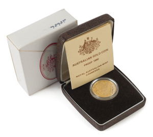 Coins - Australia: Gold: TWO HUNDRED DOLLARS: 1980 Koala Bear proof, in original presentation box, 10gr of 916/1000 (22k) gold.