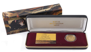 Coins - Australia: Gold: TWO HUNDRED DOLLARS: 1994 Tasmanian Devil proof, in original box, 10gr of 916/1000 (22k) gold.