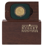 Coins - Australia: Gold: FIFTY DOLLARS: Perth Mint 1988 Bicentennial 'Nugget' proof coin, in original Jarrah Wood presentation box, with CofA, ½oz (15.55gr) of 24ct gold (99.99%)