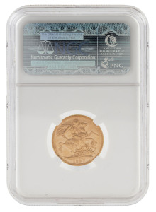 Coins - Australia: Sovereigns: QUEEN VICTORIA JUBILEE HEAD/ST GEORGE: 1887(M), housed in NGC wallet, graded MS62.