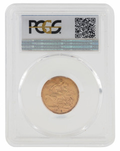 Coins - Australia: Sovereigns: KING GEORGE V: 1912(S), housed in PCGS wallet, graded AU58.