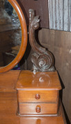 An antique Australian cedar Duchess chest with serpentine front, 19th century, 177cm high, 89cm wide, 47cm deep - 3