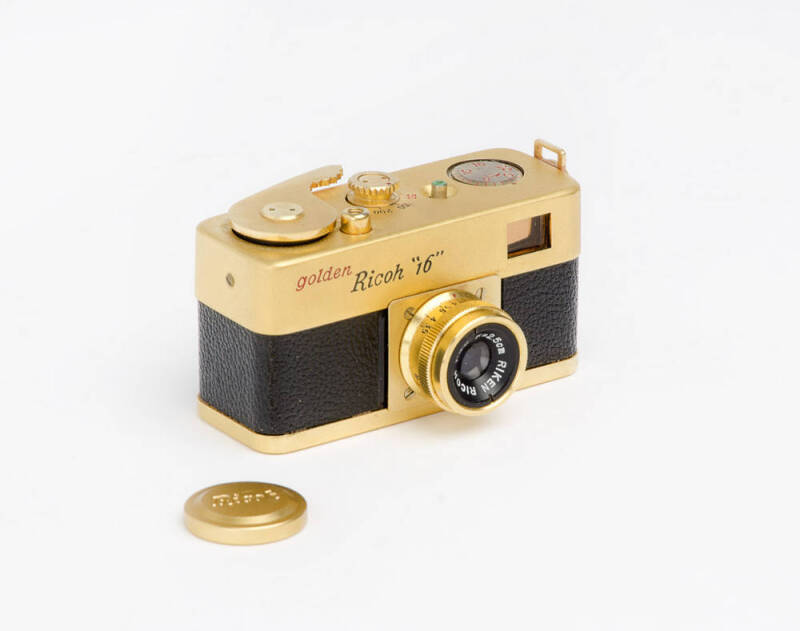 RIKEN OPTICAL (Japan): Golden Ricoh 16, c1957, sub-miniature