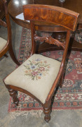 Set of six early Australian spade back dining chairs, cedar and blackwood, Tasmanian origin, circa 1840. - 4