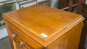 WILLIAM NORRIE impressive four drawer chest, mottled kauri inlaid with native New Zealand timbers, New Zealand origin, late 19th century, 126cm high, 61cm wide, 46cm deep - 2