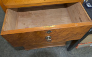 WILLIAM NORRIE impressive four drawer chest, mottled kauri inlaid with native New Zealand timbers, New Zealand origin, late 19th century, 126cm high, 61cm wide, 46cm deep - 7
