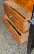 WILLIAM NORRIE impressive four drawer chest, mottled kauri inlaid with native New Zealand timbers, New Zealand origin, late 19th century, 126cm high, 61cm wide, 46cm deep - 9
