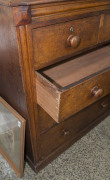 A Colonial Australian cedar chest of five drawers with unusual moulded decoration, circa 1850, 110cm high, 104cm wide, 52cm deep - 4