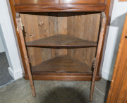 A Colonial cedar floor standing corner cabinet with Baltic pine backing boards, South Australian origin, 19th century, ​202cm high, 93cm wide, 50cm deep - 5