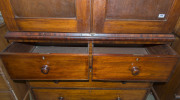 HILL & SONS of Sydney antique Australian cedar press on chest, mid 19th century, ​(missing slides), 236cm high, 137cm wide, 64cm deep - 7