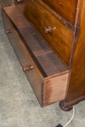 HILL & SONS of Sydney antique Australian cedar press on chest, mid 19th century, ​(missing slides), 236cm high, 137cm wide, 64cm deep - 9