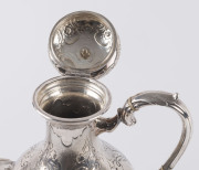 HENRY STEINER impressive Australian silver coffee pot, Adelaide, South Australian origin, circa 1870, stamped "H. STEINER, ADELAIDE" with additional pictorial marks, ​30.5cm high. - 9
