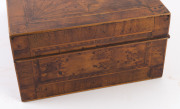 RICHARD DOWLING (attributed) workbox, blackwood, huon pine, myrtle, musk and cedar, Tasmanian origin, circa 1850, 12.5cm high, 31cm wide, 23cm deep. Illustrated in Richard Dowling: The elusive cabinetmaker of O’Brien’s Bridge, VDL, page 45, Australiana Ma - 6