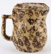 SUNSHINE ELECTRIX mottled brown glazed electric kettle with rare ceramic insert, circa 1920, 23cm high, 24cm wide - 3