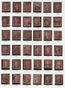 GREAT BRITAIN: 1864-79 (SG.43-44) QV 1d Red shades, being a complete set of Plate Numbers between 71-225 (except Plate 77), all identified, mainly fine, Cat &pound;2,200. (151)