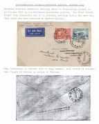 AUSTRALIA: Aerophilately & Flight Covers: 13-14 October 1934 (AAMC.338-341) A group of four covers carried on the inaugural flights between King Island and Launceston and King Island and Melbourne by Matthews Aviation Co. Two are signed by the pilot, G. J - 3
