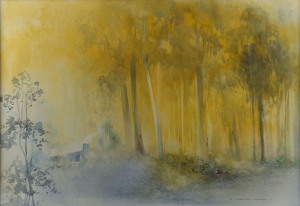 RONALD CARTER GREEN (1924 - 2006), Morning is Gold, watercolour, signed and dated "80" lower right, 48 x 68cm.