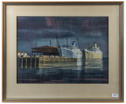 JACK LOUIS KOSKIE (1914-1997), Station Pier, 1961, watercolour, signed & titled lower right, - 2