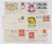 AUSTRALIA: First Day & Commemorative Covers: 1938-1969 bundle of mostly illustrated pre-decimal FDCs, serviced in South Australia, including 1938 KGVI 1&frac12;d Brown, 9d Platypus (registered at Pinnaroo), KGVI 1/4d (registered at Tailem Bend), later KGVI issu - 2