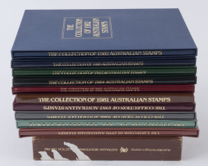 AUSTRALIA: Decimal Issues: POSTAGE - YEARBOOKS: 1981-1990 complete run plus 1988 Bicentennial Collection (incomplete); face value $270+.