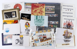 AUSTRALIA: Decimal Issues: POSTAGE: mostly 1980s array with stamp packs, loose multiples including gutter blocks, plus a 1997 Deluxe Year Book; Face Value - $200+.