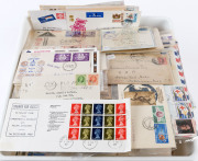 WORLD - General & Miscellaneous Lots: COVERS & FDCs: assortment of covers, majority 1970s-90s era with some earlier including items from India, Rhodesia. South Africa, and GB with pre-decimal FDCs, later era includes Hong Kong 1960s-70s FDCs, Rhodesia and