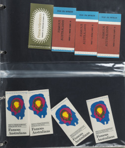 AUSTRALIA: Decimal Issues: 1966-1980s Collection in 3 volumes with hand-addressed FDI covers, 1960s-70s Sigma FDCs, 1970 Famous Australian booklet pane on 4 illustrated FDCs (unaddressed); also Famous Australians booklets, early stamp packs including 1st Definitive Issue 1c to $4 Navigators and later packs incl. $10 Tom Roberts; good variety of material. (100s)