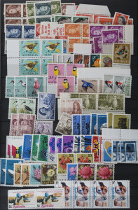 AUSTRALIA: Decimal Issues: POSTAGE: 1966-1990s array in stockbook with lots of duplication, values to $10, few M/Ss; face value $450+