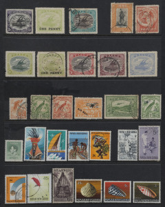 WORLD - General & Miscellaneous Lots: WORLD ARRAY on 200+ Hagners in three ringbinders, mostly 1900s-1990s era with many countries represented including Canada, China, France & Colonies, GB, Germany, Hong Kong, Israel, Italy, NZ, Papua/PNG & USA, odd better picking sighted incl. Dominica KEVII 5/- optd 'SPECIMEN'; few other albums/stockbooks containing little of consequence. (1000s)