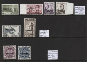 AUSTRALIA: General & Miscellaneous: 1913-1980s mostly MUH collection on Hagners including Engraved 6d Kooka (mint, private perfin), Victoria Centenary P.10 (partial offset on 1/-) & P.11&frac12; sets, Macarthur, Anzac, Jubilee, SA Centenary sets, NSW Anniv set a - 2