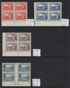 AUSTRALIA: General & Miscellaneous: 1913-1980s mostly MUH collection on Hagners including Engraved 6d Kooka (mint, private perfin), Victoria Centenary P.10 (partial offset on 1/-) & P.11&frac12; sets, Macarthur, Anzac, Jubilee, SA Centenary sets, NSW Anniv set a - 3