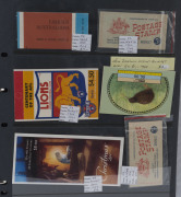 AUSTRALIA: Booklets: Collection in ringbinder with pre-decimal 1952 3/6d (incomplete) & 1960 5/- (4); decimal 1968 Famous Australians $1 (3), 1967 $1 Surcharge, 1969 Prime Ministers $1, later issues including 'AUSIPEX 84' booklets (16), 1989 Stampshow (2 - 3