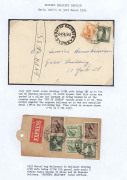 AUSTRALIA: Postal History: EXPRESS DELIVERY SERVICE: 1929-1960s collection on display pages or in cover protectors including 1929 First Flight cover Perth-Adelaide, thence surface to Melbourne endorsed "Express Delivery" corrected franked at 8&frac12;d including - 4