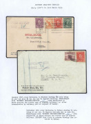 AUSTRALIA: Postal History: EXPRESS DELIVERY SERVICE: 1929-1960s collection on display pages or in cover protectors including 1929 First Flight cover Perth-Adelaide, thence surface to Melbourne endorsed "Express Delivery" corrected franked at 8&frac12;d including - 5