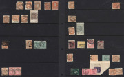 SOUTH AUSTRALIA - Postmarks: POSTMARKS - DIAMOND NUMERALS: collection on Hagners with Rated RRRR: '77', '163' ; Rated RRR: '96' (on 4d Long Tom), '115', '153', '299', '305', Rated RR: '12', '14', '34', '35', '39' (on Customs 4d Departmental), '67', '73' - 6