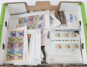 AUSTRALIA: Decimal Issues: POSTAGE: 1970s-90s new issues including booklets, few M/Ss, plus many sets in multiples. Colourful variety of issues from the period; Face value $550+.