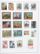 ITALY: 1860s-1980s used accumulation in albums,on Hagners and loose/in packets with few States in very mixed condition, 1900s-50s era part-sets with modest pickings, 1960s-82 issues reasonably complete mint or used in Davo album; also stamp duty/tax stamp - 3