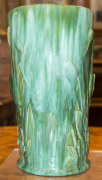 JOHN CAMPBELL green glazed pottery umbrella holder with bird decoration, incised "Campbell, Australia", ​42cm high - 13