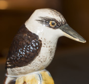 GRACE SECCOMBE pottery kookaburra statue, incised "Grace Seccombe", 16cm high - 7