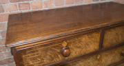 A stunning and early Colonial chest of drawers, full cedar construction with rare Greek key inlay top and drawer fronts, plus inlaid wooden escutcheons. Sydney, New South Wales origin, circa 1825. This piece is obviously a Sheraton inspired design with th - 3