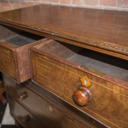 A stunning and early Colonial chest of drawers, full cedar construction with rare Greek key inlay top and drawer fronts, plus inlaid wooden escutcheons. Sydney, New South Wales origin, circa 1825. This piece is obviously a Sheraton inspired design with th - 6