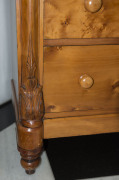 An impressive huon pine chest of 8 drawers with full length carved corbels, Melbourne, Victorian origin, circa 1885, ​144cm high, 121cm wide, 59cm deep - 9