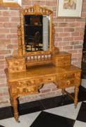 A fine Colonial huon pine dressing table, Melbourne, Victorian origin, circa 1885, 182cm high, 122cm wide, 60cm deep - 2