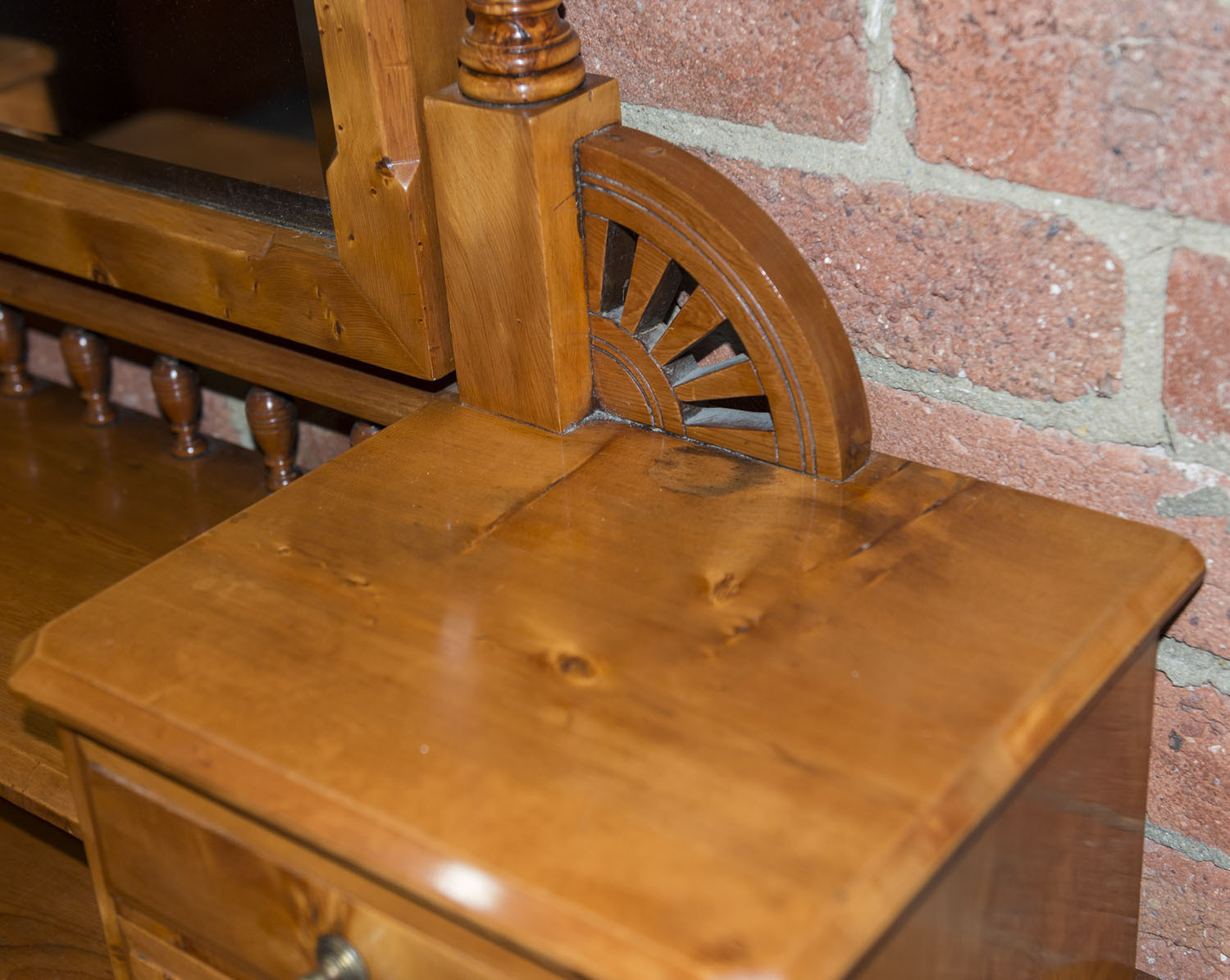 A fine Colonial huon pine dressing table, Melbourne, Victorian origin