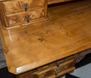 A fine Colonial huon pine dressing table, Melbourne, Victorian origin, circa 1885, 182cm high, 122cm wide, 60cm deep - 9